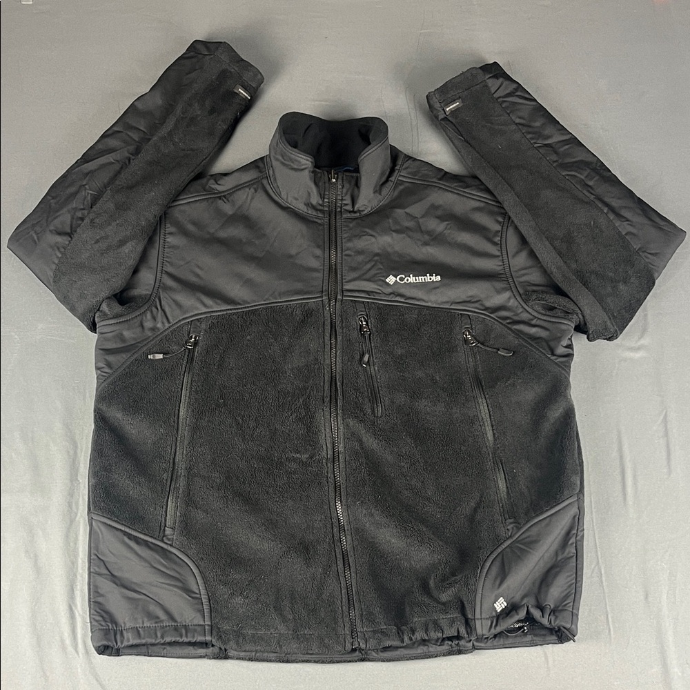 Columbia Men's Size XL Black Performance Jacket with Omni- Heat and Velcro Cuffs